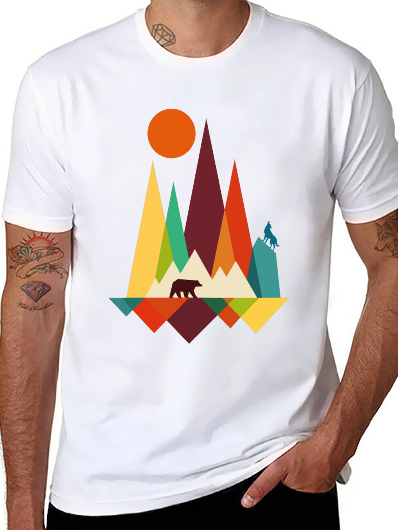Geometric Wilderness Graphic Tee