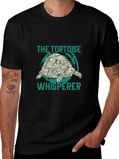 Tortoise Whisperer Black Graphic T-Shirt