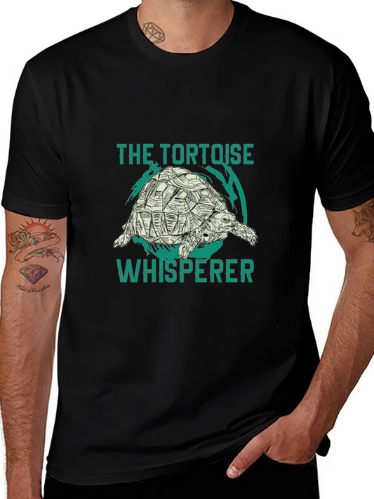 Tortoise Whisperer Black Graphic T-Shirt