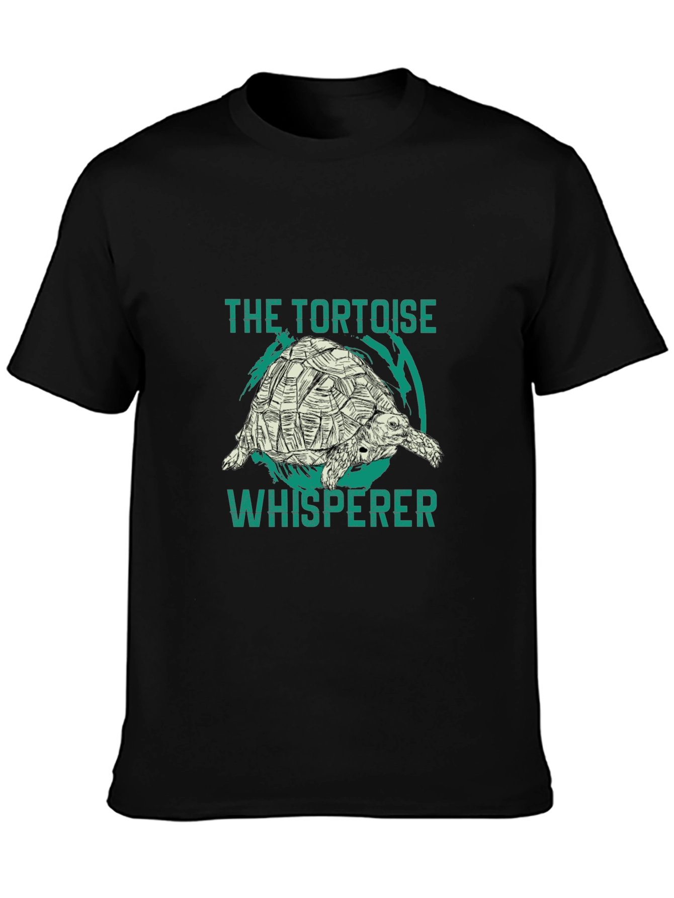 Tortoise Whisperer Black Graphic T-Shirt