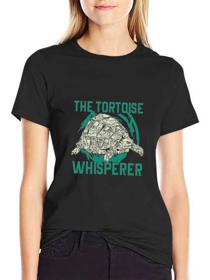 Tortoise Whisperer Black Graphic T-Shirt