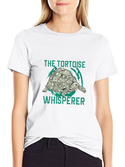 Tortoise Whisperer Black Graphic T-Shirt