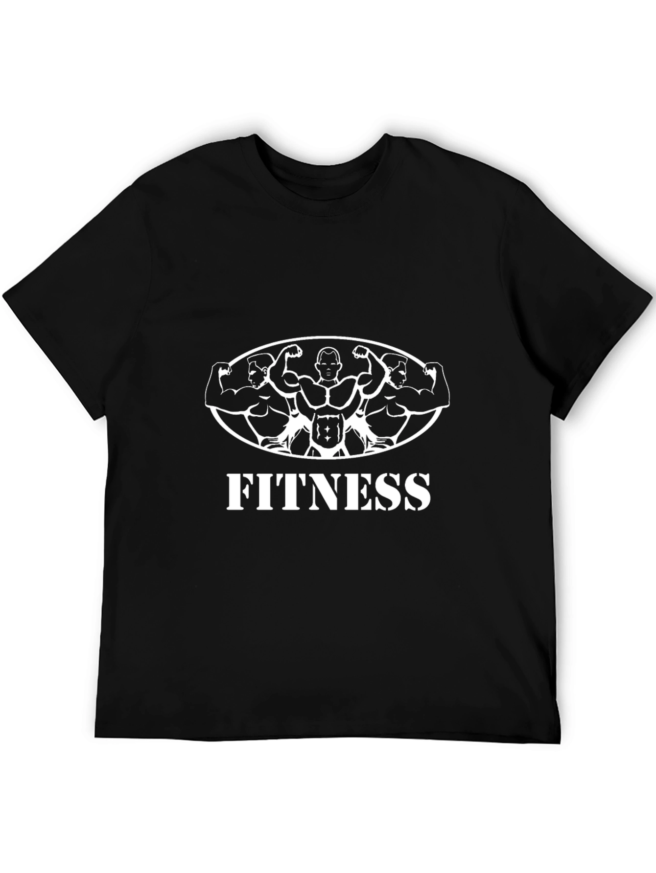 Fitness Graphic Tee - Black Gym Shirt