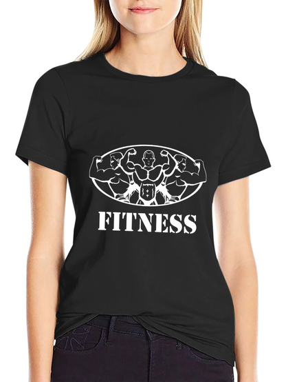 Fitness Graphic Tee - Black Gym Shirt