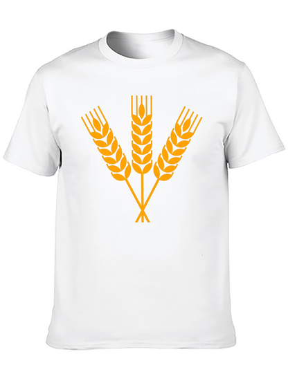Wheat Graphic Black T-Shirt