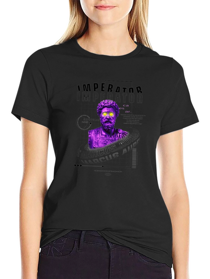 Imperator Bust Graphic Tee - Black
