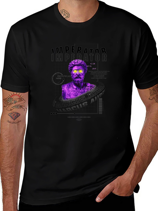 Imperator Bust Graphic Tee - Black