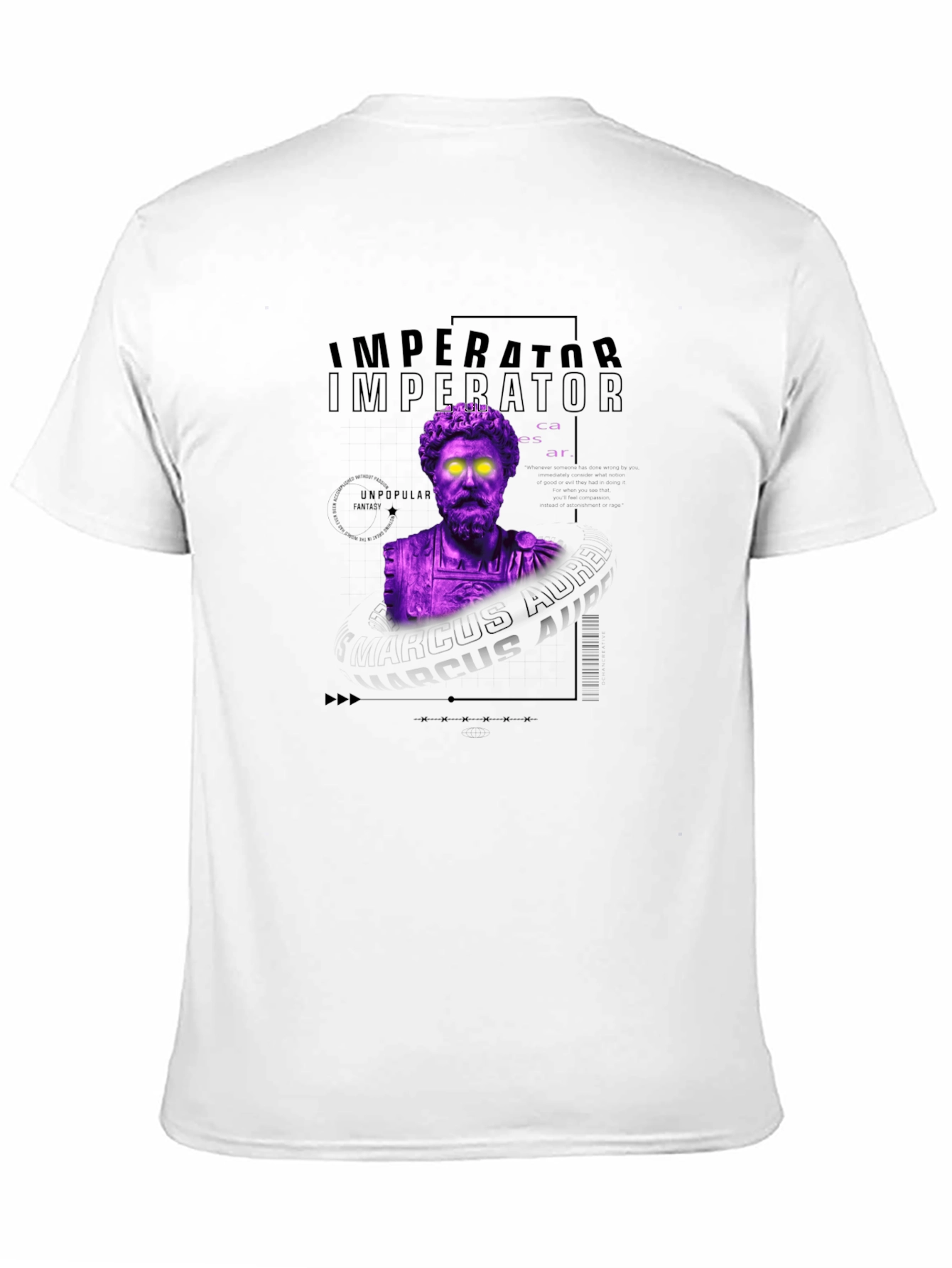 Imperator Bust Graphic Tee - Black