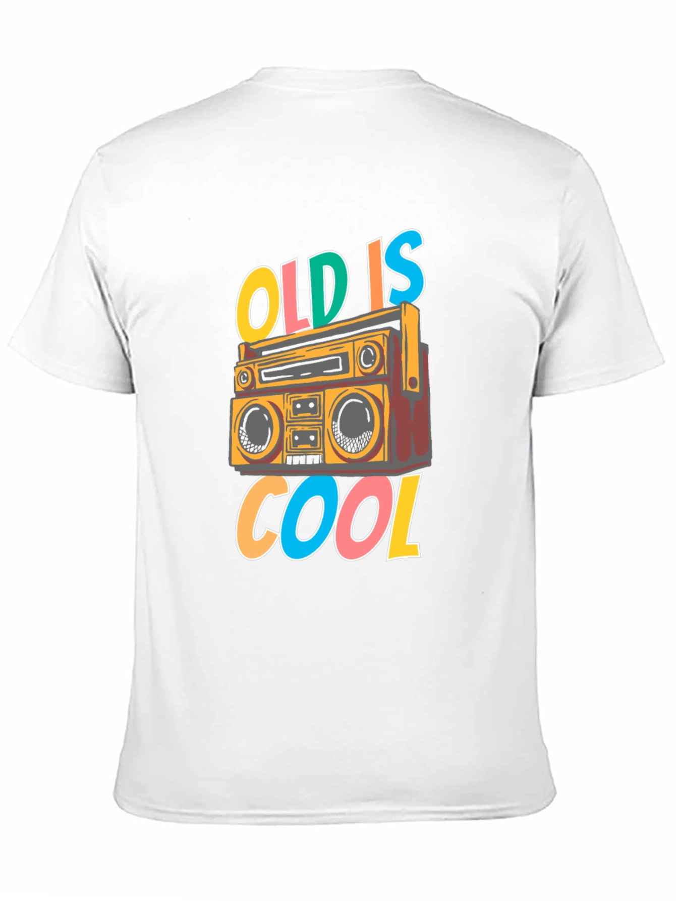 Retro Boombox T-Shirt - Old is Cool Graphic Tee