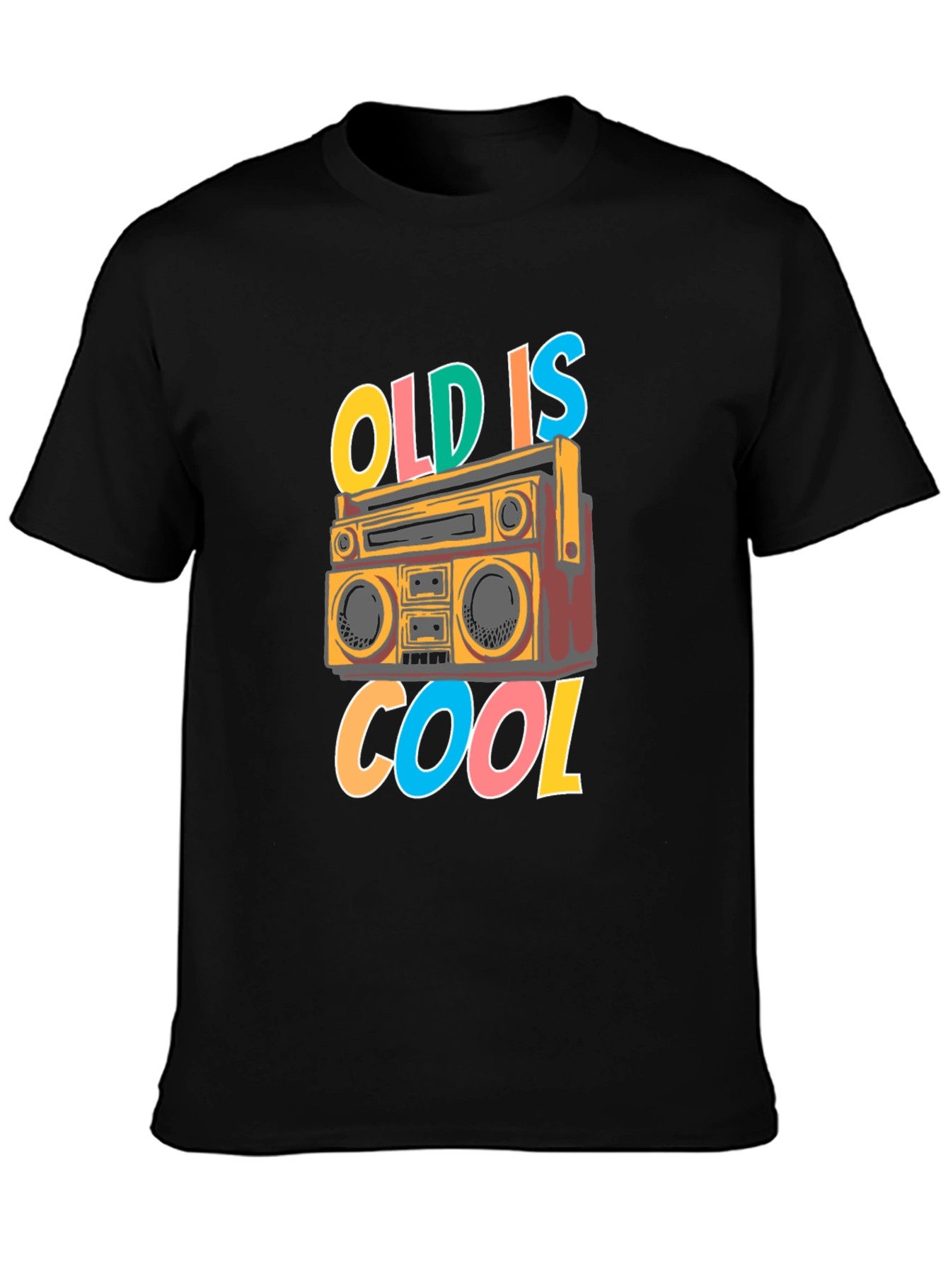 Retro Boombox T-Shirt - Old is Cool Graphic Tee