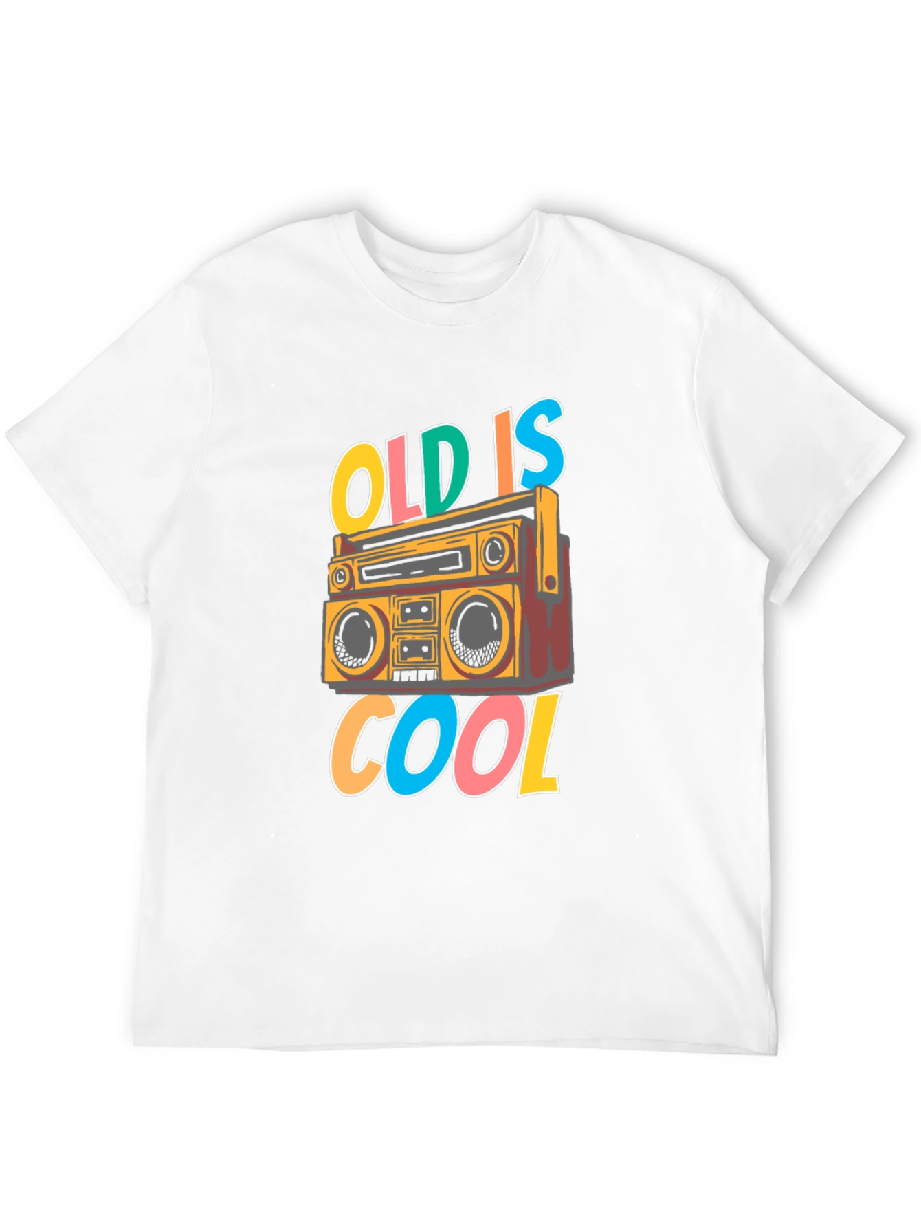 Retro Boombox T-Shirt - Old is Cool Graphic Tee