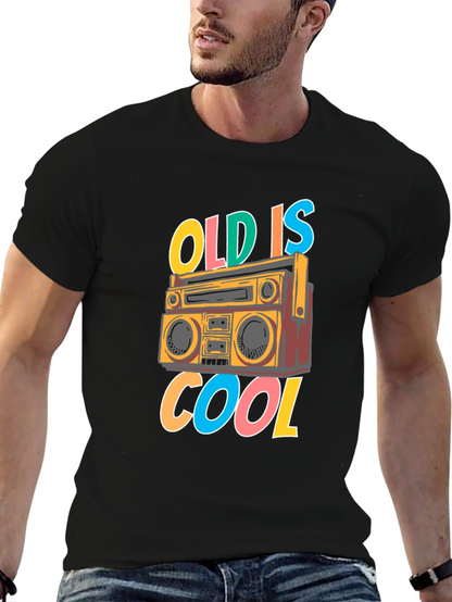 Retro Boombox T-Shirt - Old is Cool Graphic Tee