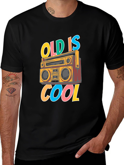 Retro Boombox T-Shirt - Old is Cool Graphic Tee