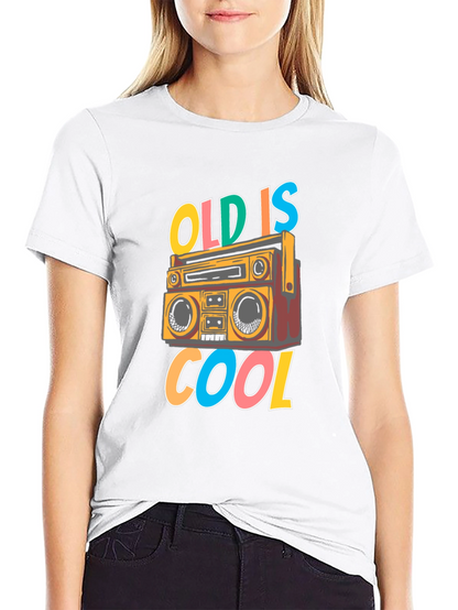 Retro Boombox T-Shirt - Old is Cool Graphic Tee