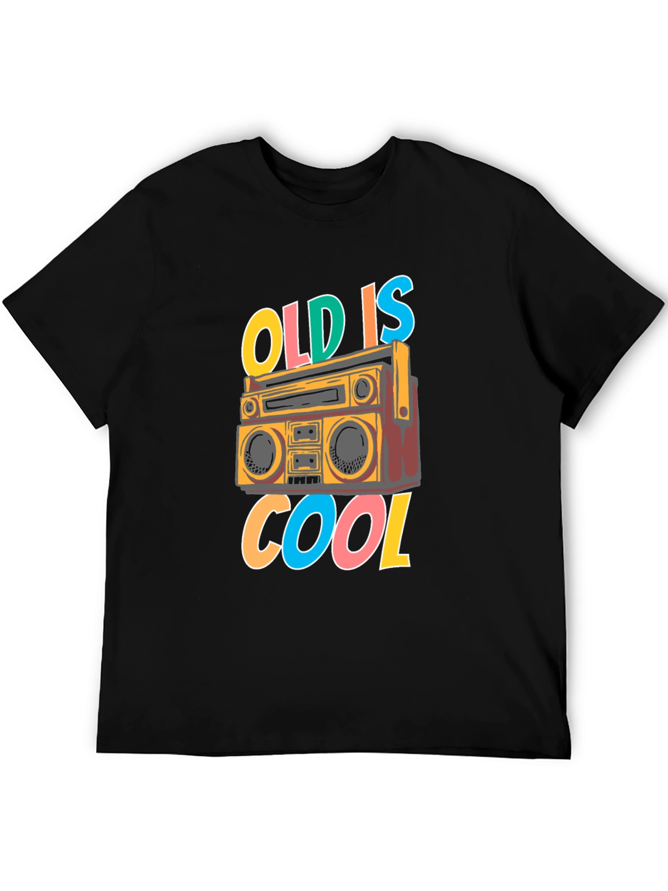 Retro Boombox T-Shirt - Old is Cool Graphic Tee