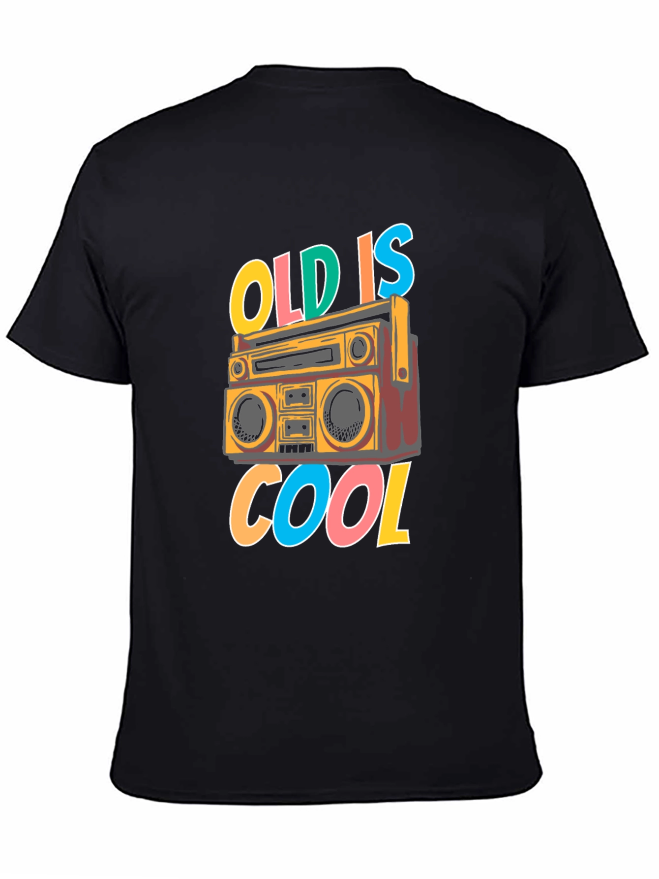 Retro Boombox T-Shirt - Old is Cool Graphic Tee