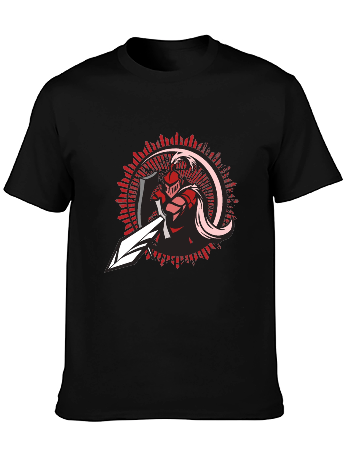 Knight Graphic Black T-Shirt