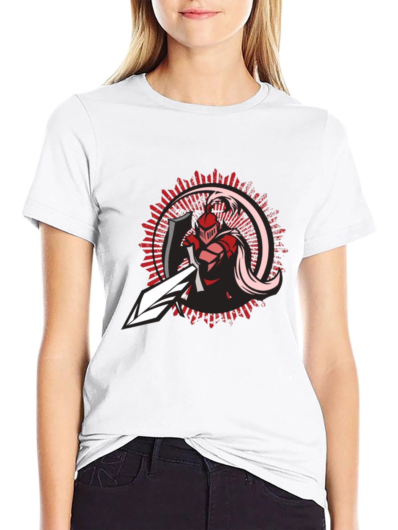 Knight Graphic Black T-Shirt