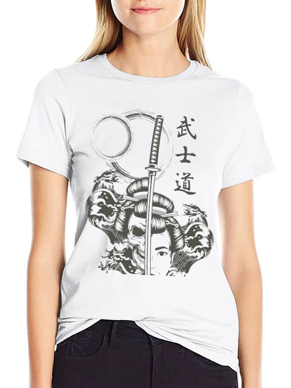 Bushido Samurai Graphic Tee - Mens Black T-Shirt