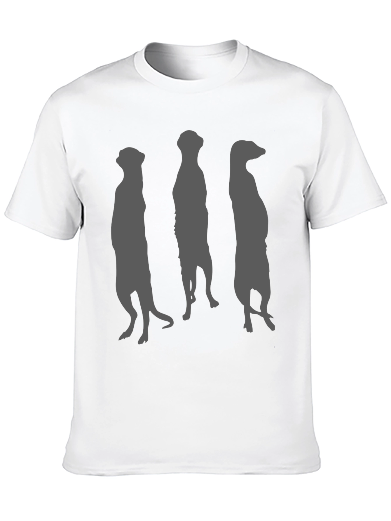 Meerkat Silhouette Graphic Tee - Black