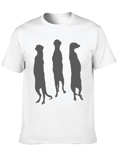 Meerkat Silhouette Graphic Tee - Black