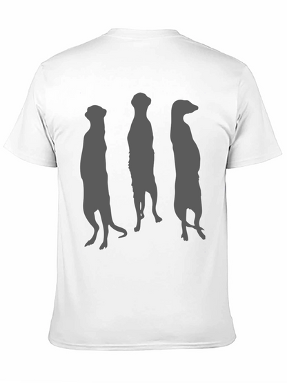 Meerkat Silhouette Graphic Tee - Black