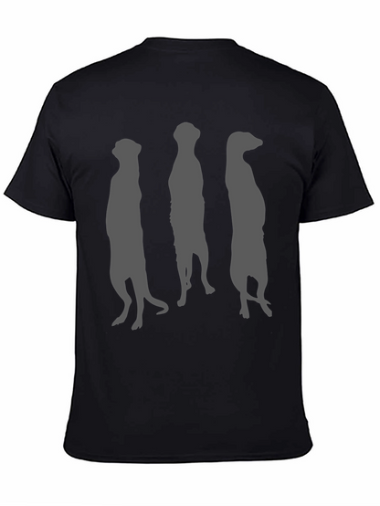 Meerkat Silhouette Graphic Tee - Black