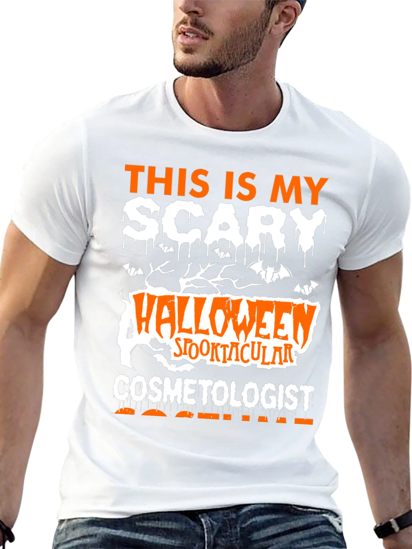 Scary Halloween Cosmetologist T-Shirt