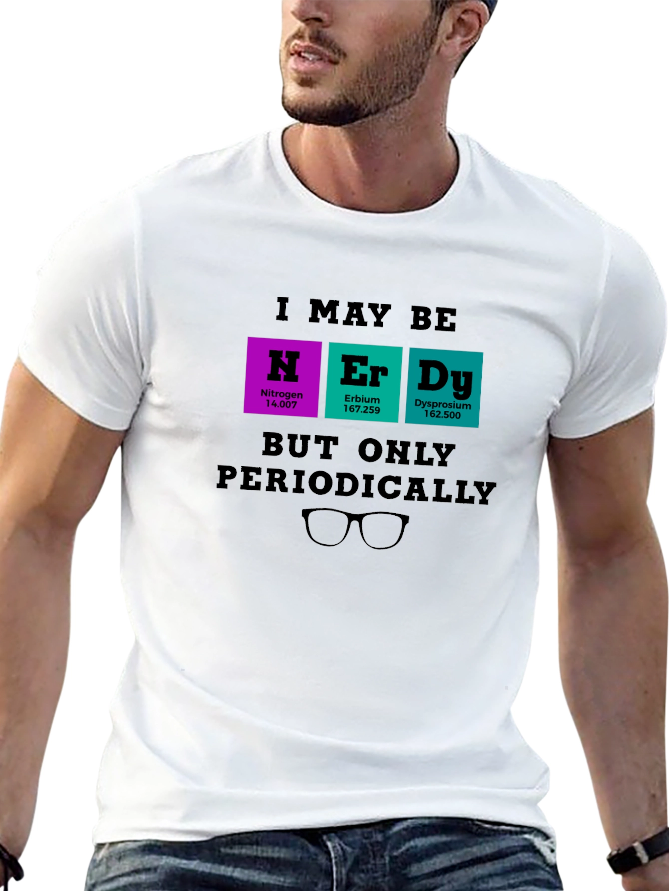 Nerdy Periodic Table T-Shirt - Science Humor Tee