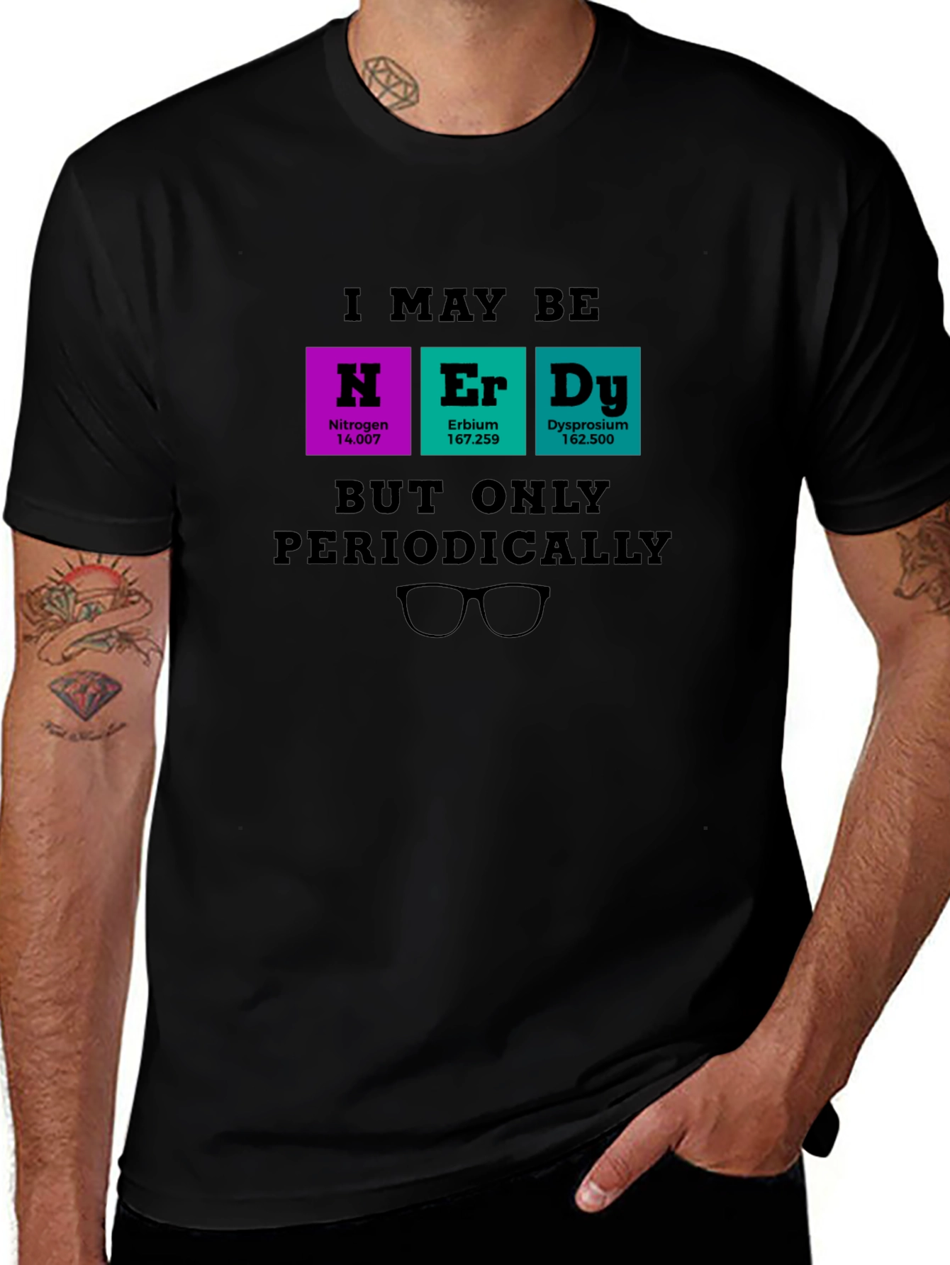 Nerdy Periodic Table T-Shirt - Science Humor Tee