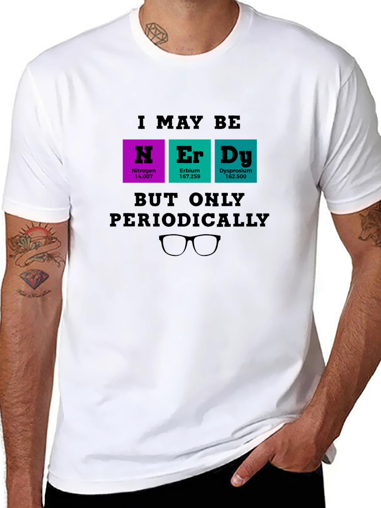 Nerdy Periodic Table T-Shirt - Science Humor Tee