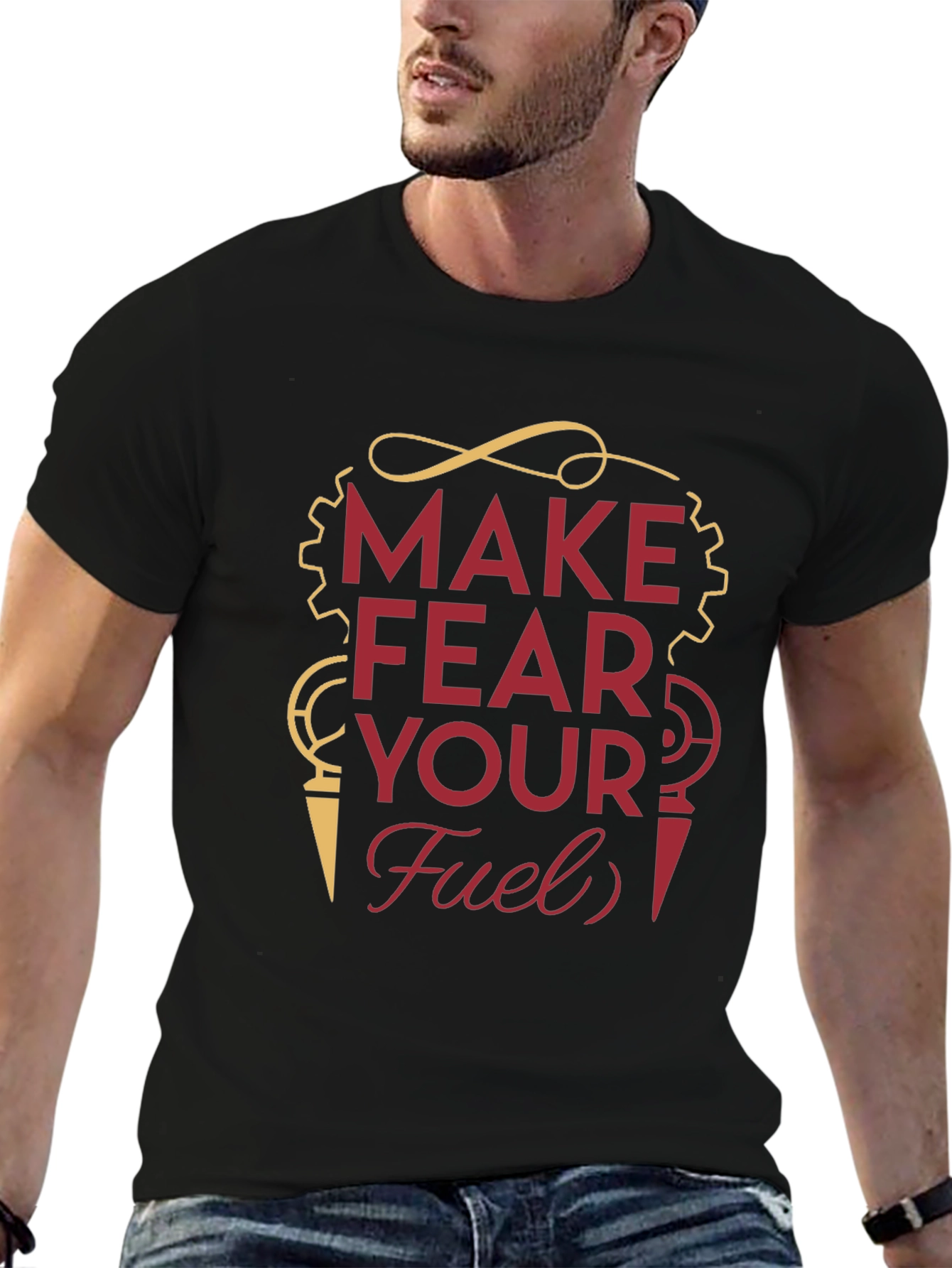 Make Fear Your Fuel T-Shirt - Motivational Graphic Tee