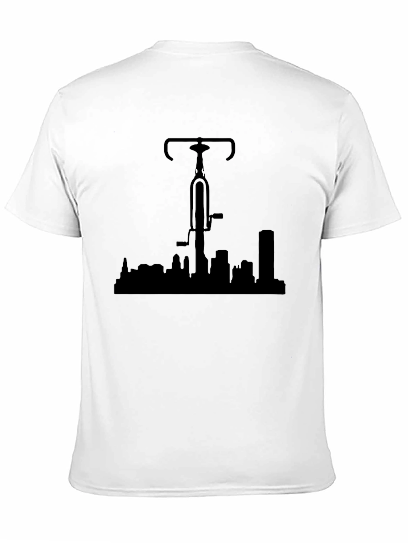 Bike Over City Black T-Shirt