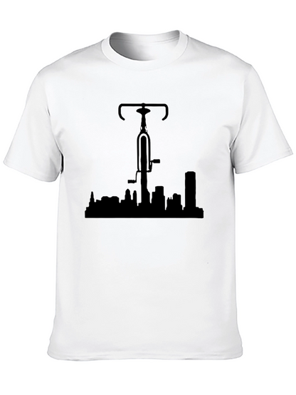 Bike Over City Black T-Shirt