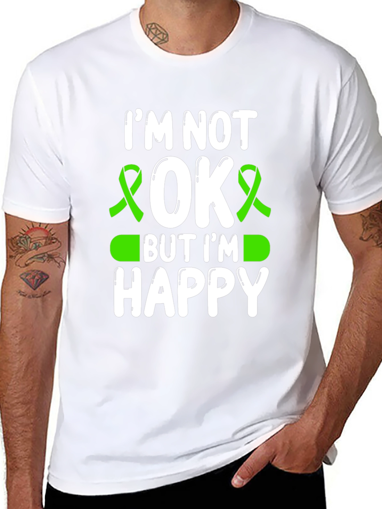 Im Not OK But Im Happy Graphic Tee