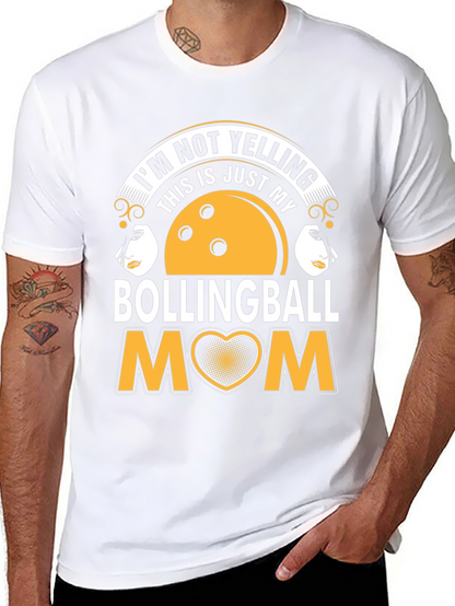 Bowling Ball Mom T-Shirt - Unique Graphic Tee