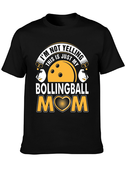 Bowling Ball Mom T-Shirt - Unique Graphic Tee