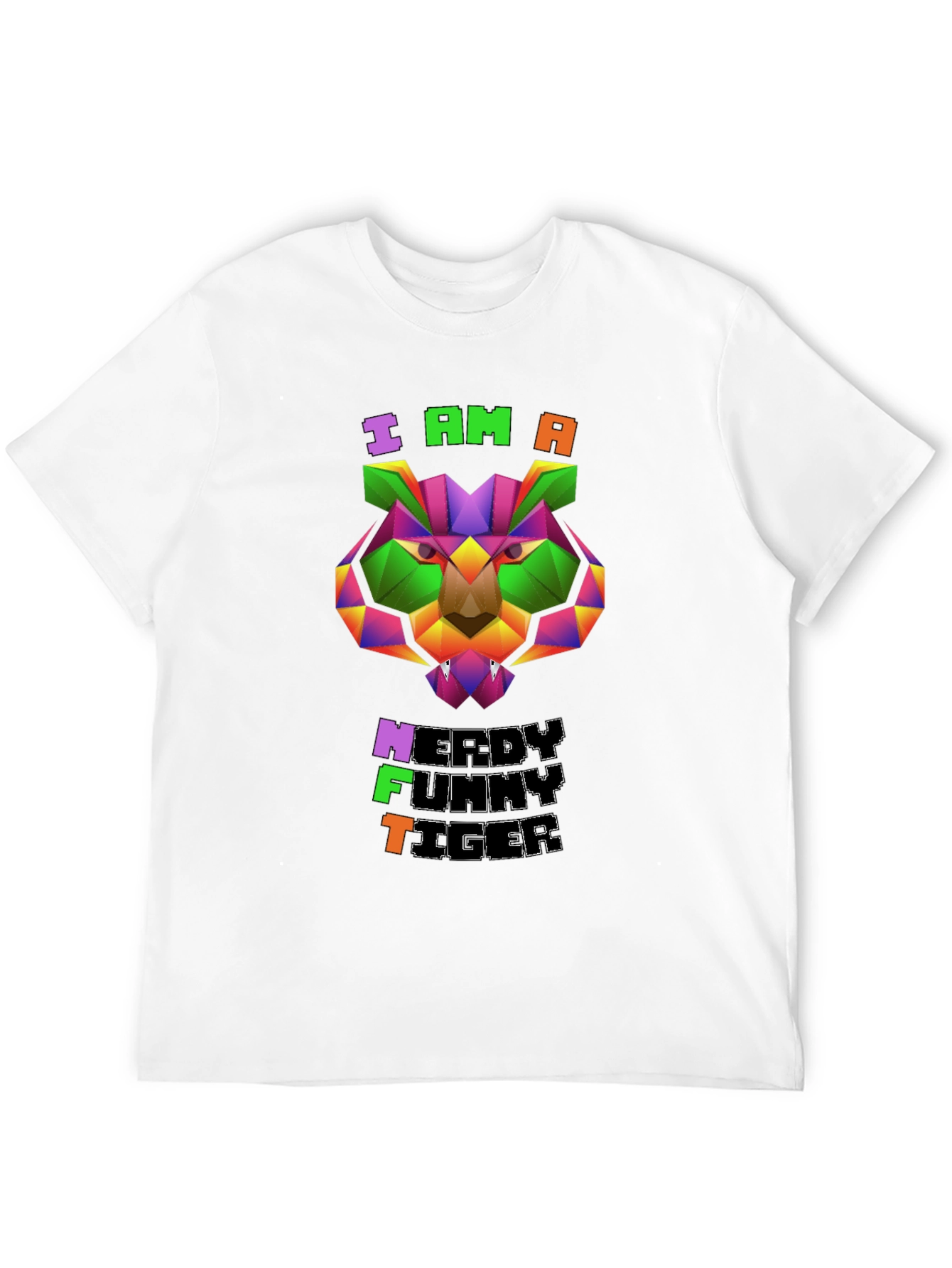 Nerdy Funny Tiger Graphic Tee