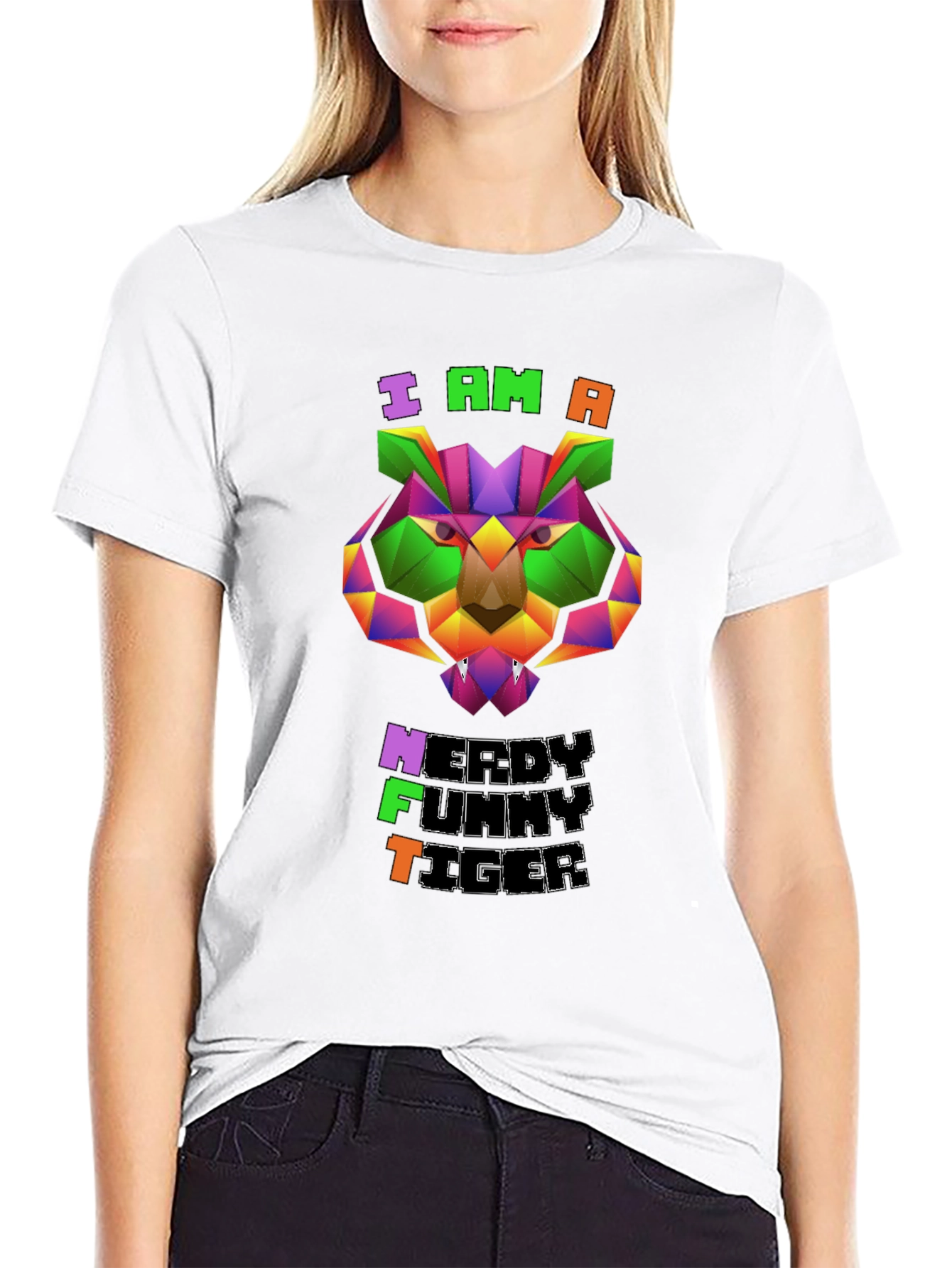 Nerdy Funny Tiger Graphic Tee