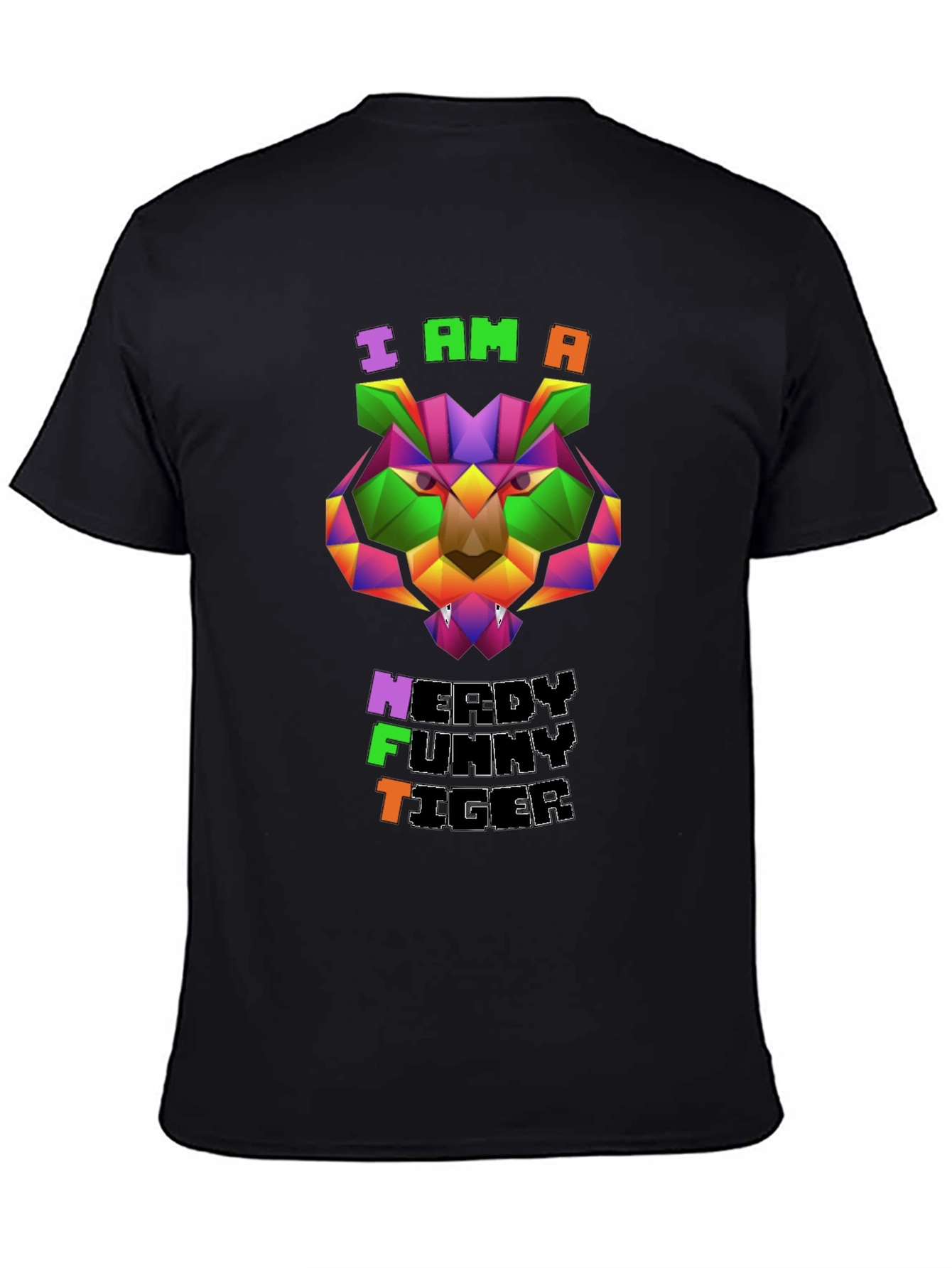 Nerdy Funny Tiger Graphic Tee