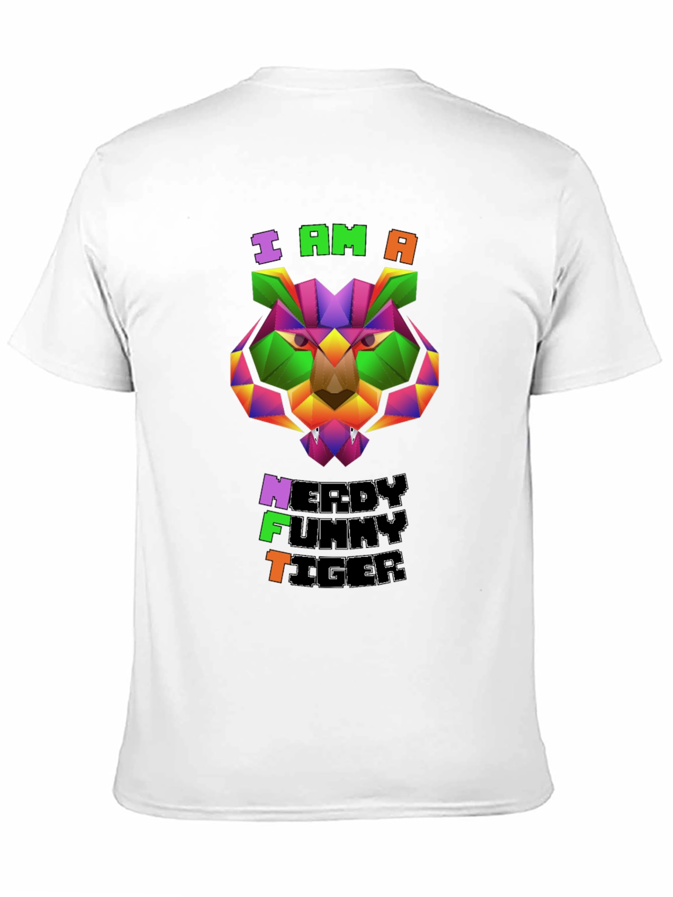 Nerdy Funny Tiger Graphic Tee