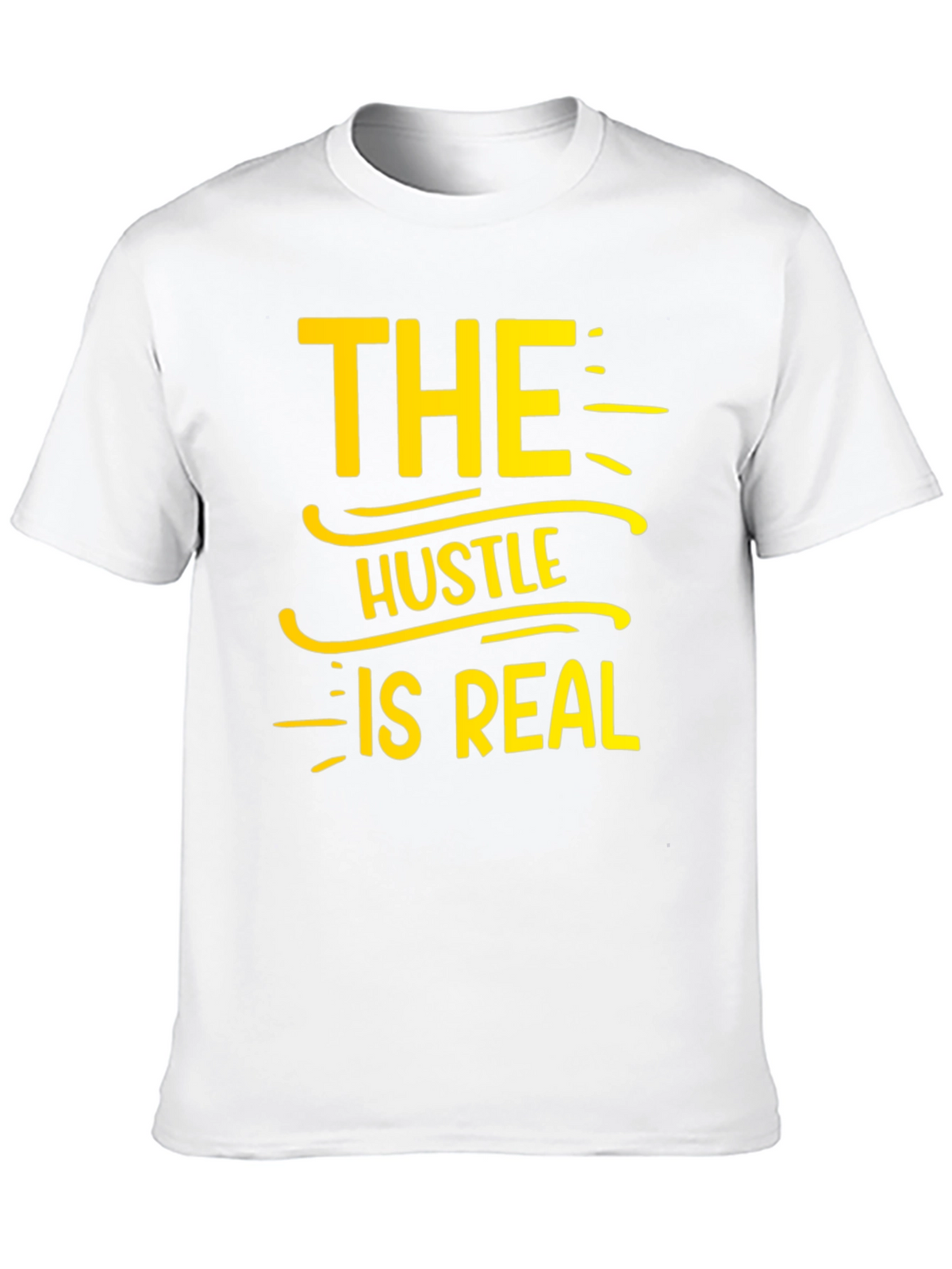 The Hustle Is Real T-Shirt - Black