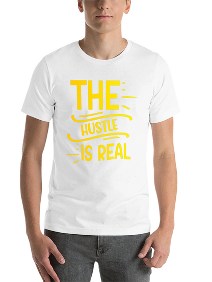 The Hustle Is Real T-Shirt - Black