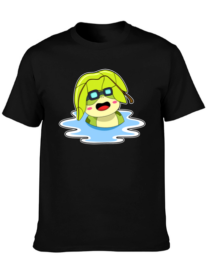 Cartoon Turtle in Water T-Shirt