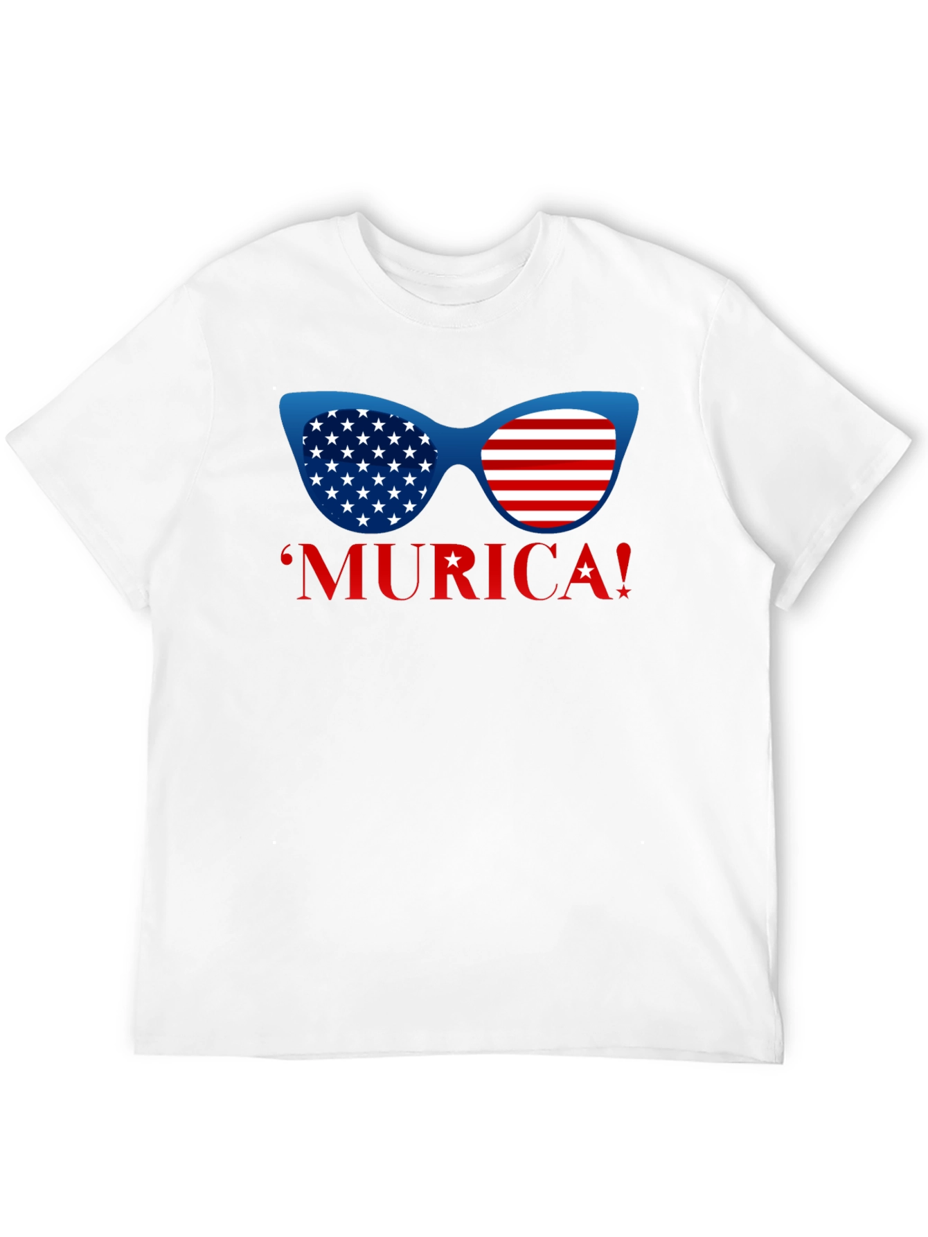 USA Flag Sunglasses Graphic T-Shirt