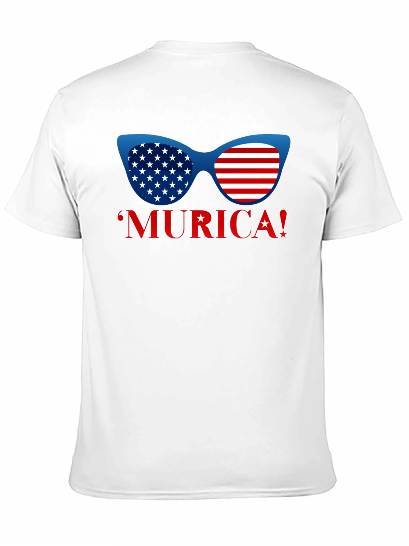 USA Flag Sunglasses Graphic T-Shirt