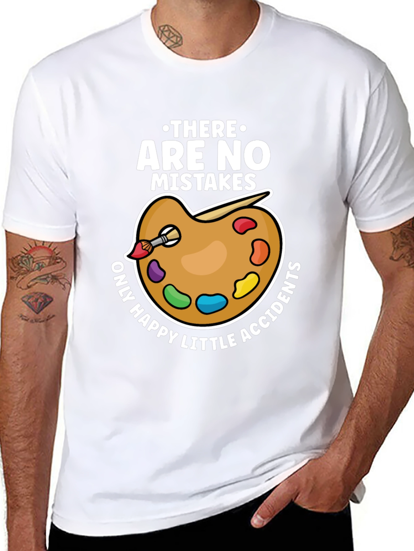 Art Lover T-Shirt - No Mistakes Happy Accidents