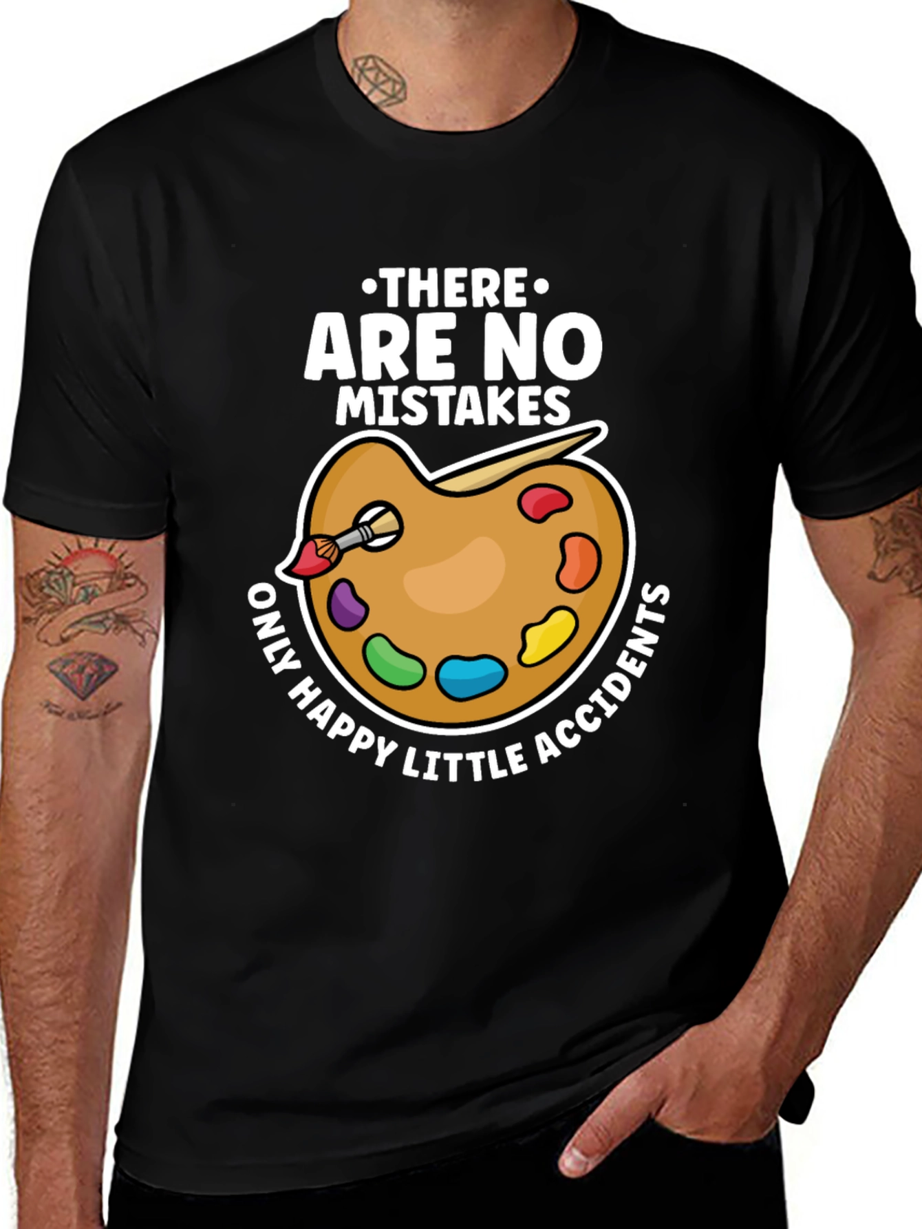 Art Lover T-Shirt - No Mistakes Happy Accidents