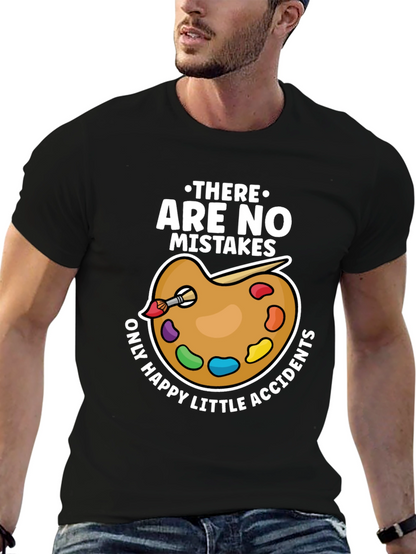 Art Lover T-Shirt - No Mistakes Happy Accidents