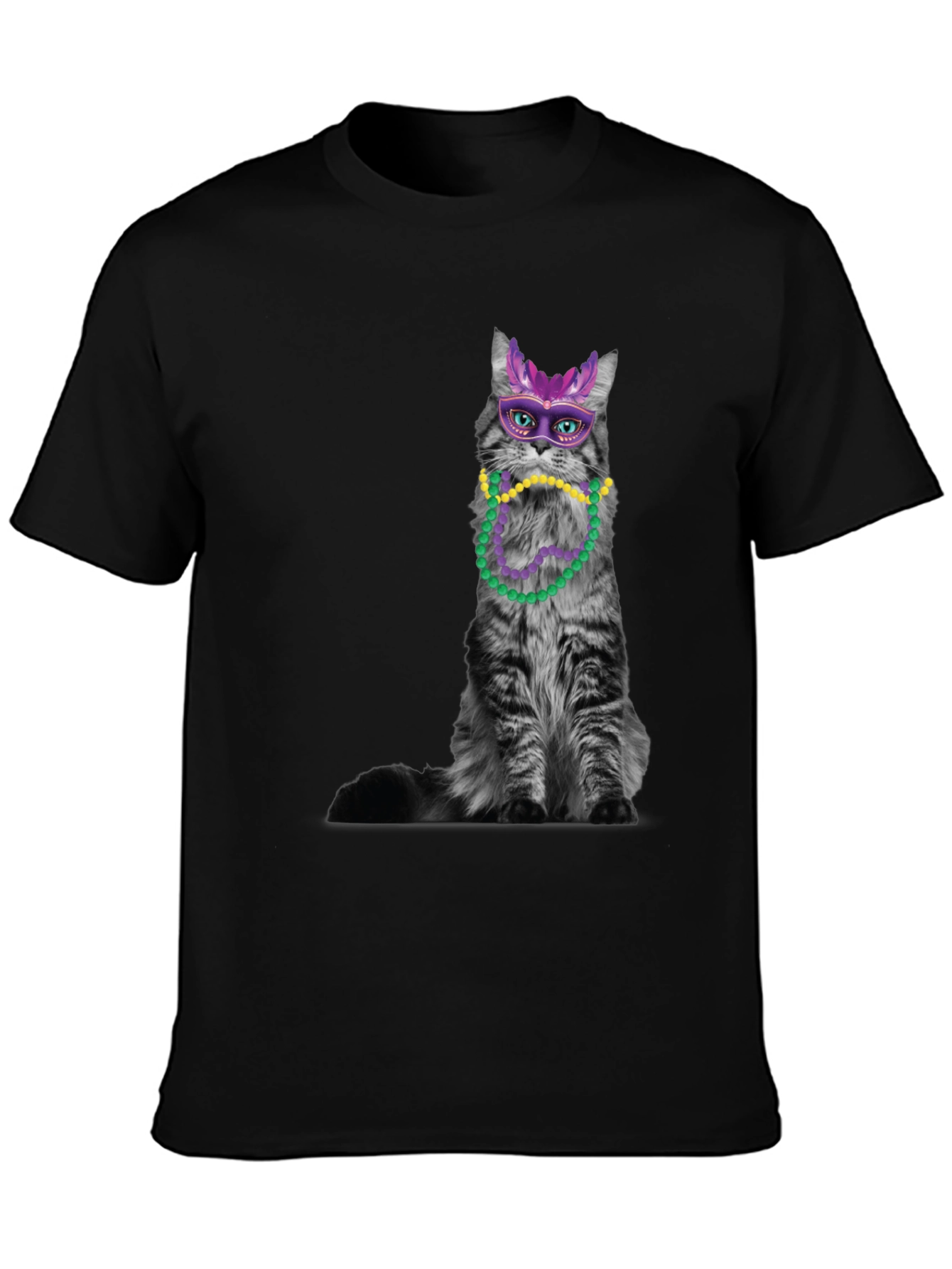 Mardi Gras Cat T-Shirt